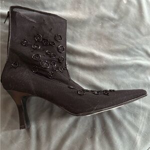 Black Dressy Heeled Booties